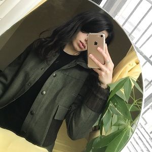 🍃beloved vintage miu miu army green jacket🍃